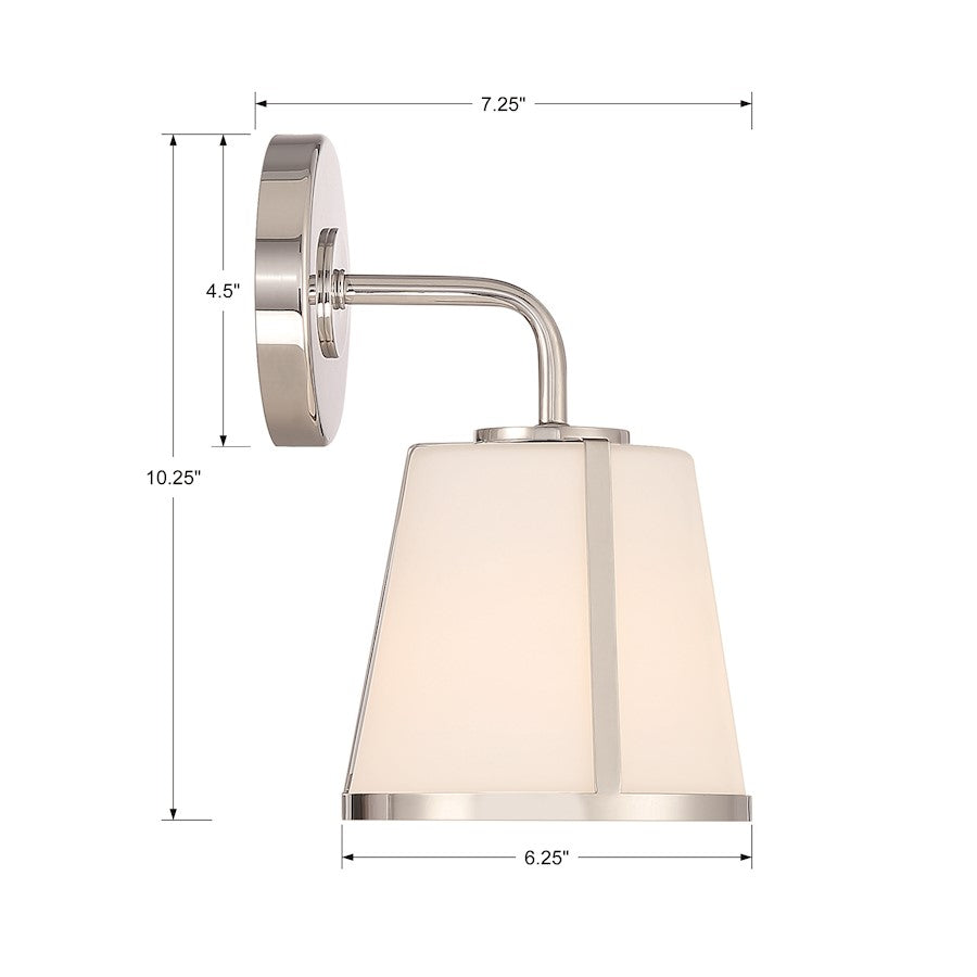 Fulton 1 Light Wall Sconce, White