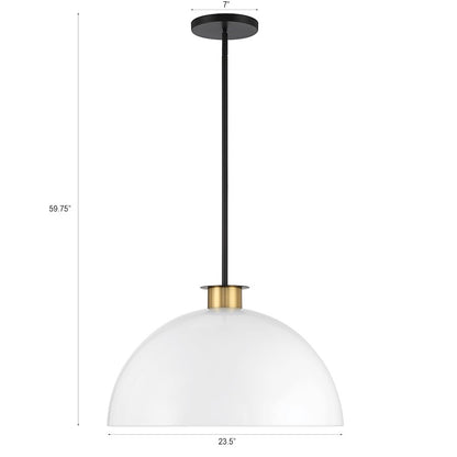 1 Light Pendant, Black