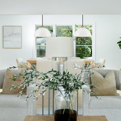 1 Light Pendant, Black