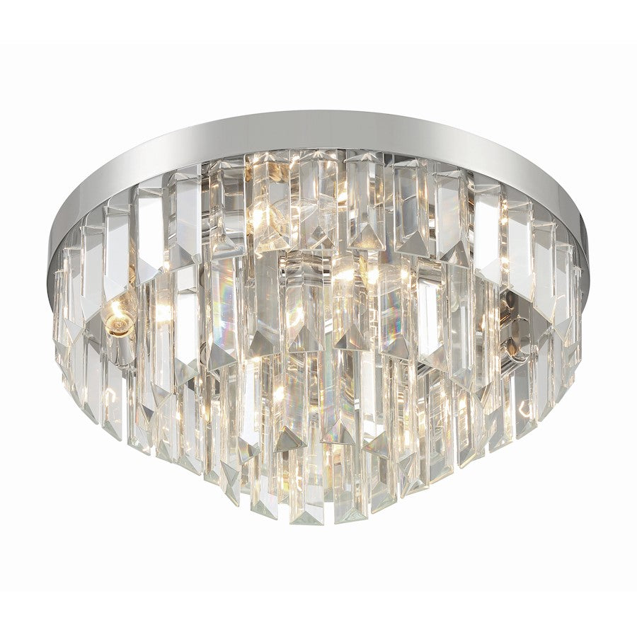 Crystorama Hayes 8 Light Flush Mount