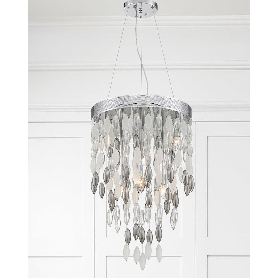 Hudson Chandelier, Chrome