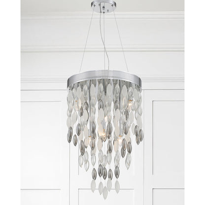 Hudson Chandelier, Chrome