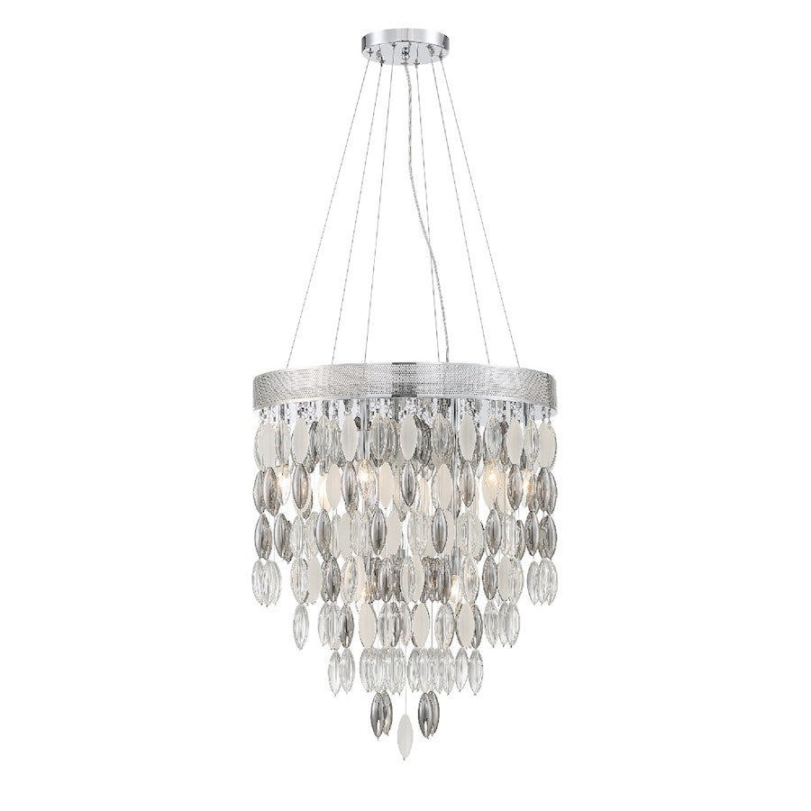 Crystorama Hudson 9 Light Chandelier, Chrome - HUD-A2219-CH