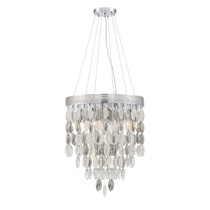 Crystorama Hudson 9 Light Chandelier, Chrome - HUD-A2219-CH