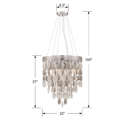 Hudson Chandelier, Chrome