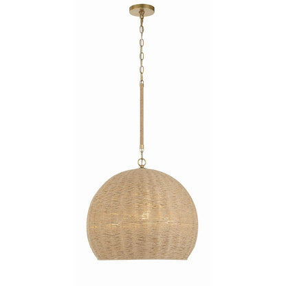 Crystorama Jace 3 Light Pendant, Soft Gold - JAC-10503-SG