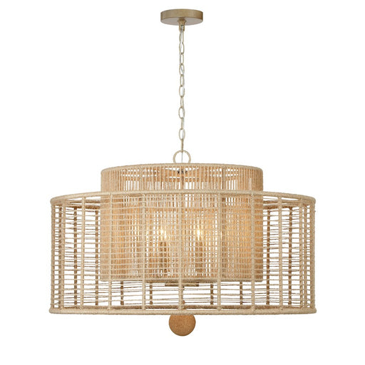 Crystorama Jayna 8 Light Chandelier, Burnished Silver - JAY-A5006-BS