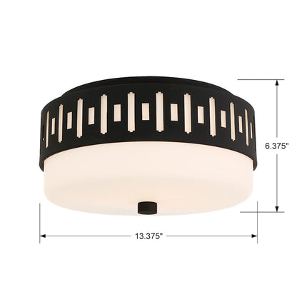 Crystorama Keaton 2 Light Ceiling Mount