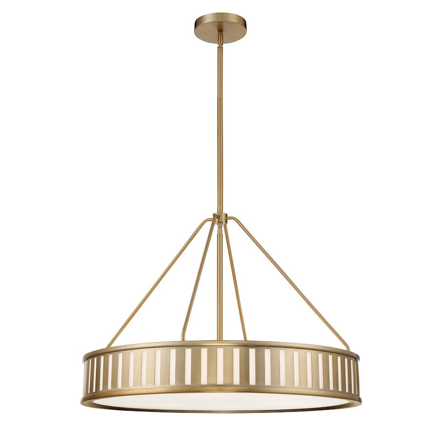 Crystorama Kendal 6 Light Pendant, Vibrant Gold - KEN-8306-VG