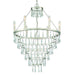 Crystorama Lucille 6 Light Chandelier, Antique Silver - LUC-A9066-SA
