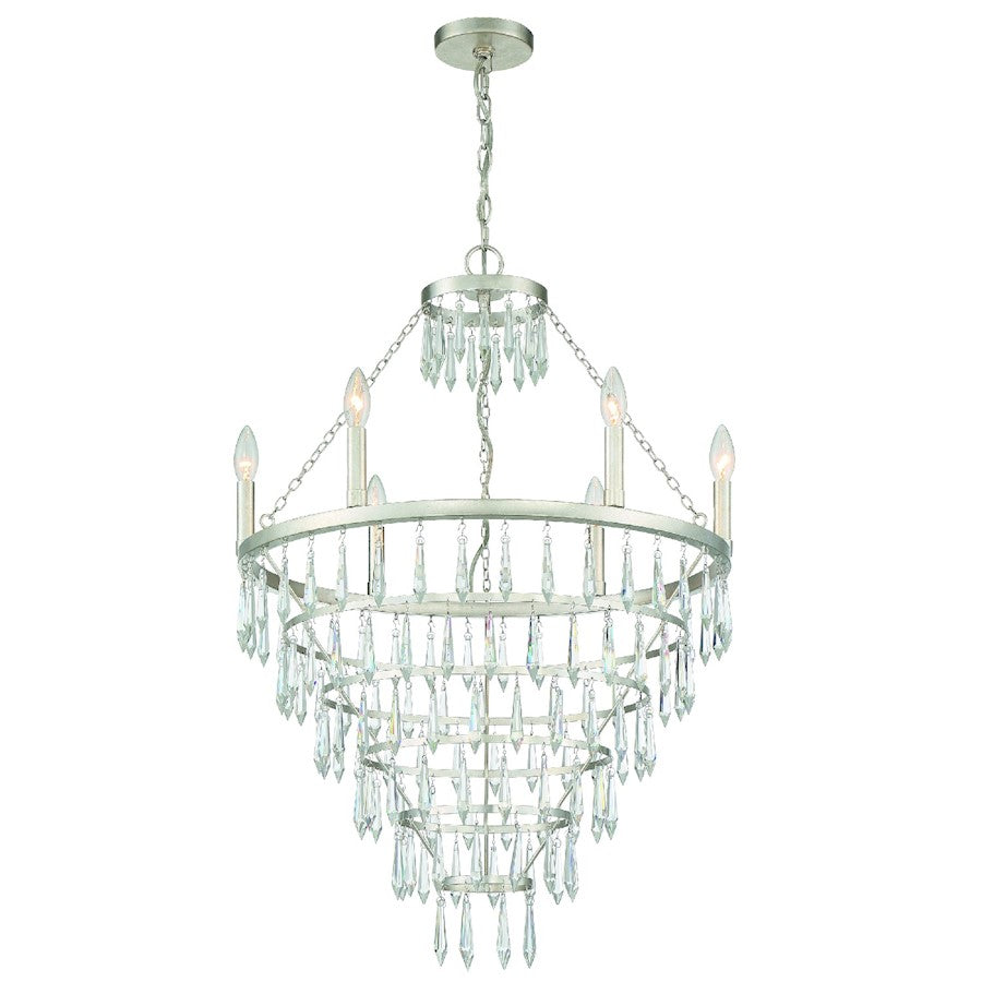 Lucille Chandelier, Antique Silver