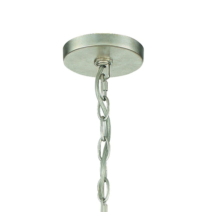 Crystorama Lucille Chandelier, Antique Silver