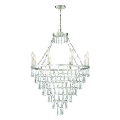 Lucille Chandelier, Antique Silver