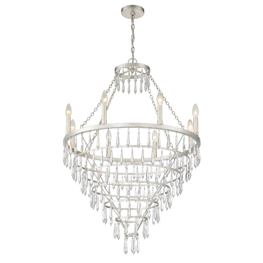 Lucille Chandelier, Antique Silver