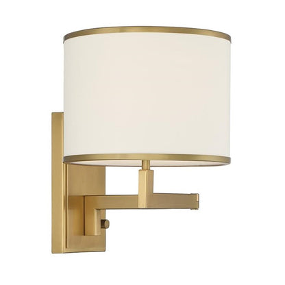 Crystorama Madison 1 Light Wall Mount, Aged Brass - MAD-B4101-AG