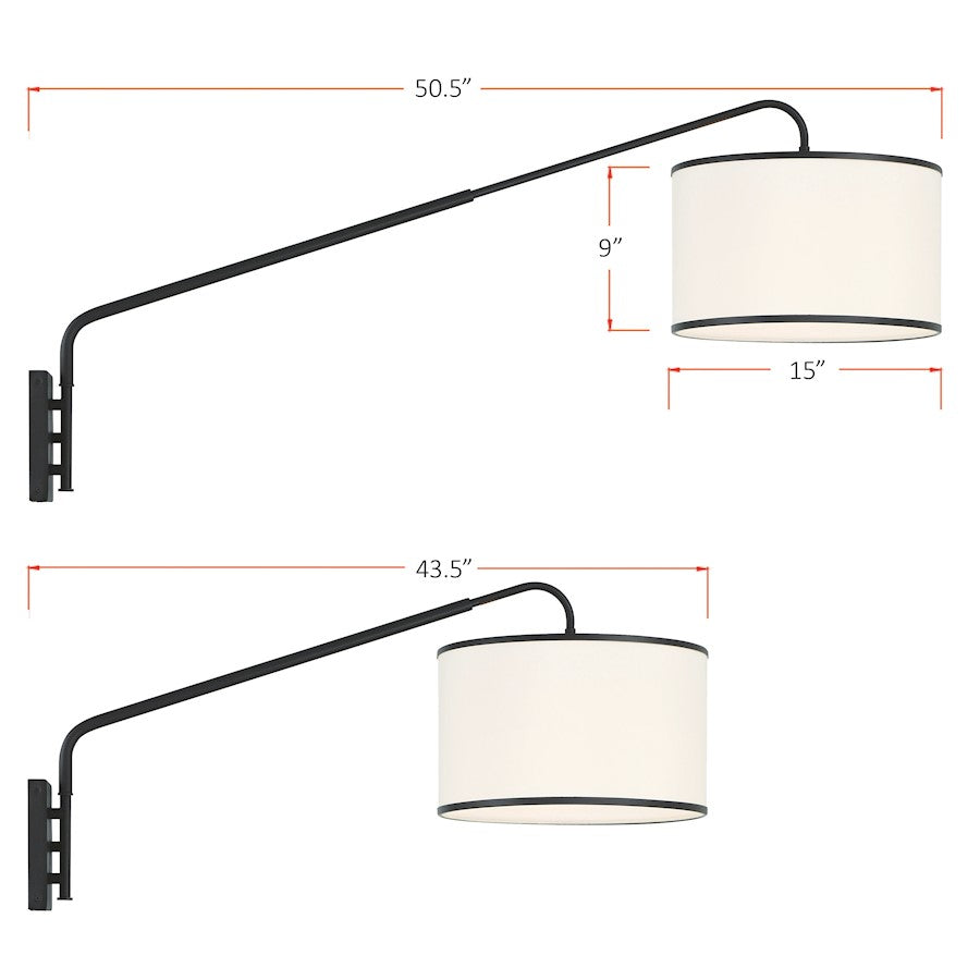 1 Light Task Wall Sconce