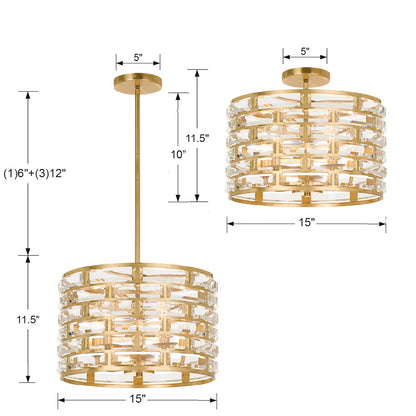 Crystorama Meridian Ceiling Mount