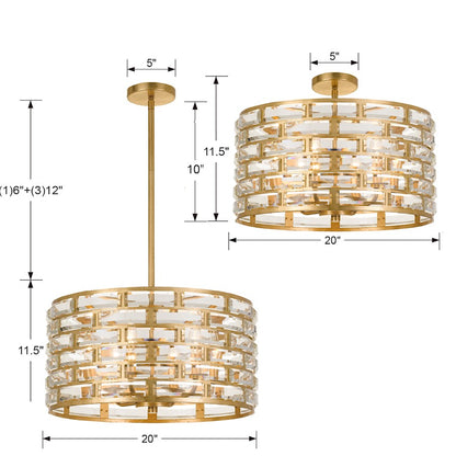 Crystorama Meridian Ceiling Mount