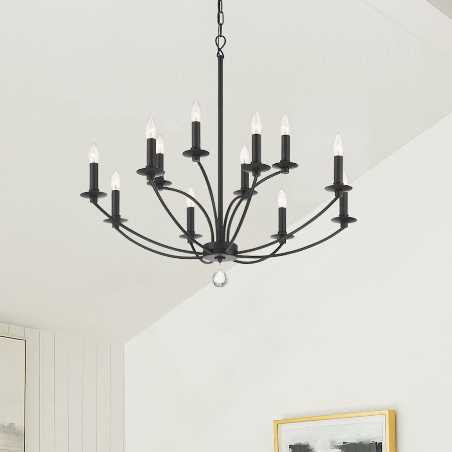 Mila Chandelier, Black