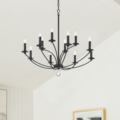 Mila Chandelier, Black