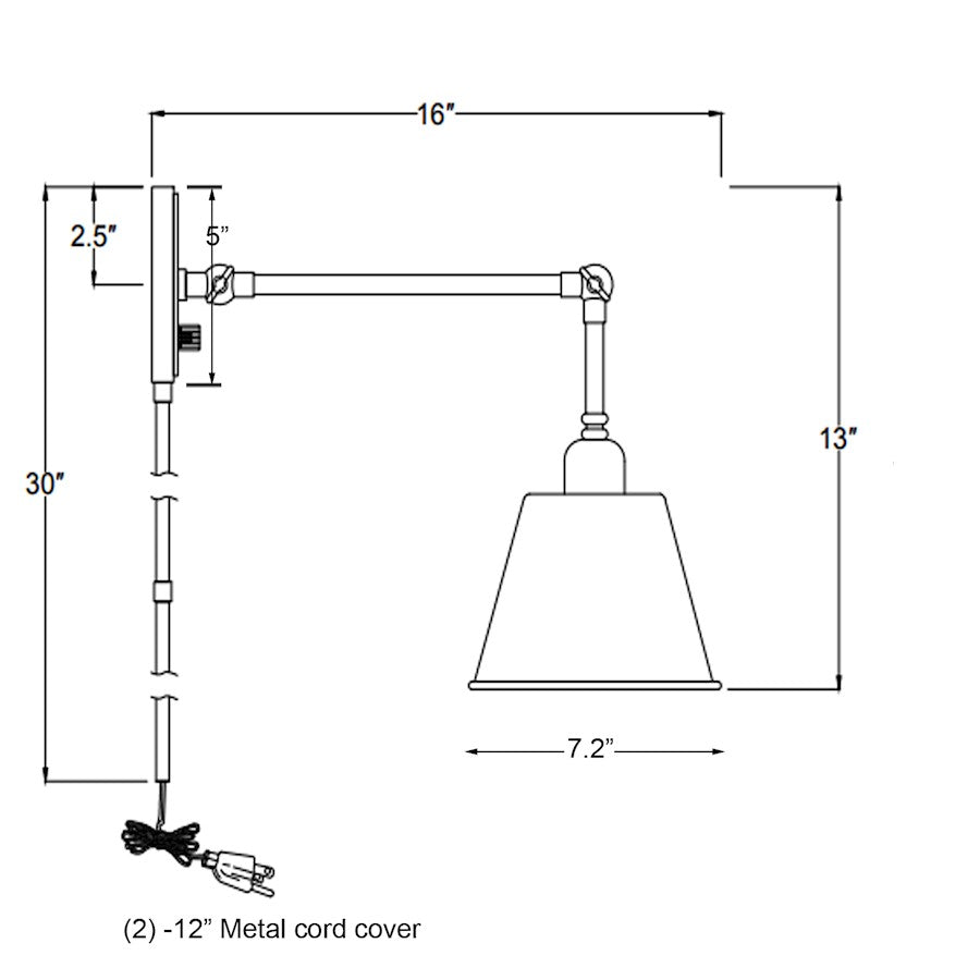 1 Light Wall Sconce