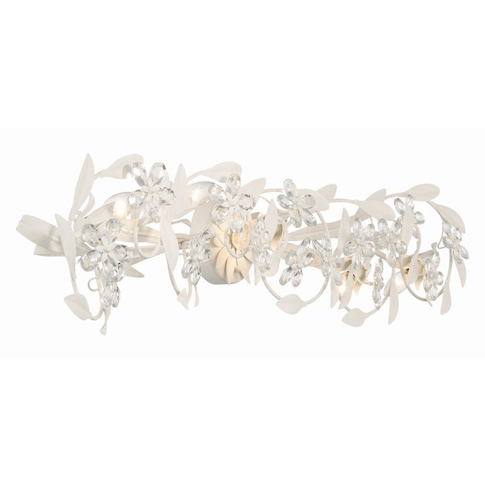 Crystorama Marselle 5 Light Sconce, Matte White