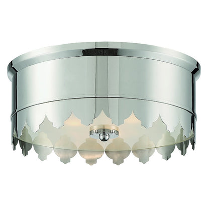 Crystorama Nina 3 Light Ceiling Mount, Polished Nickel - NIN-A3903-PN