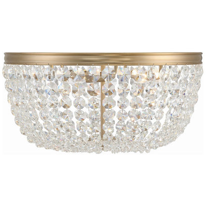 Crystorama Nola 5 Light Ceiling Mount, Vibrant Gold - NOL-320-VG-CL-MWP