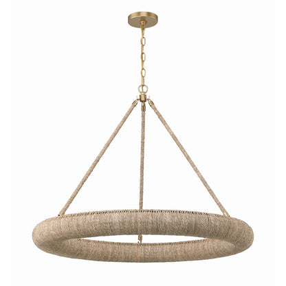 Crystorama Oakley 8 Light Chandelier, Soft Gold - OAK-7538-SG