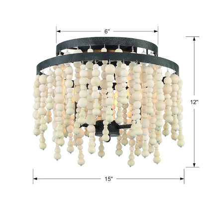 Crystorama Poppy 3 Light Ceiling Mount