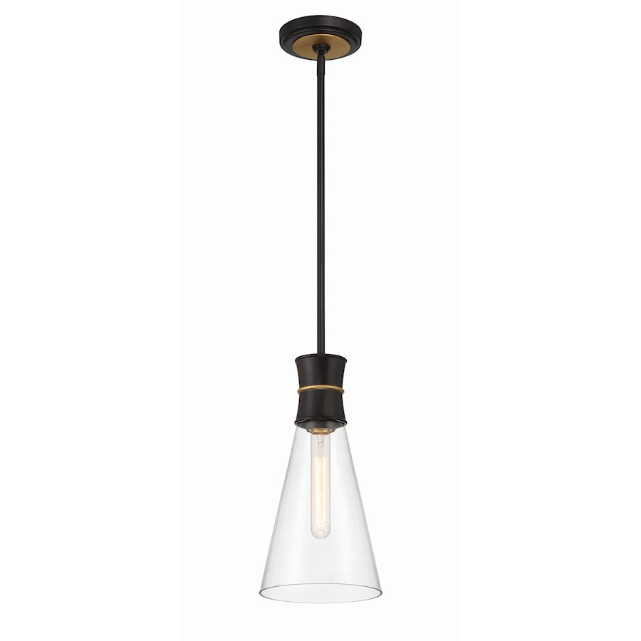 1 Light Mini Pendant, Black