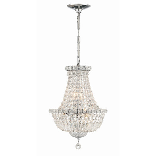 Crystorama Roslyn 5 Light Mini Chandelier, Polished Chrome - ROS-A1006-CH-CL-MWP