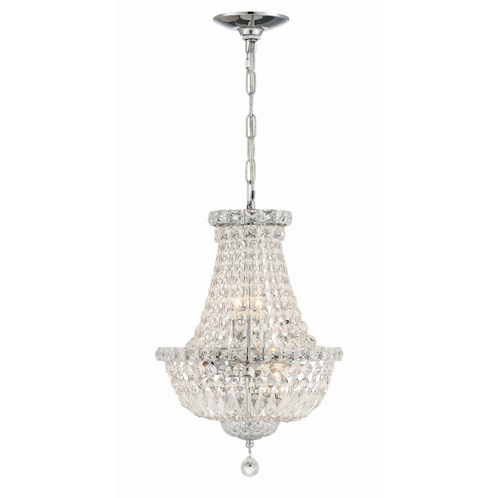 Crystorama Roslyn 5 Light Mini Chandelier, Polished Chrome - ROS-A1006-CH-CL-MWP