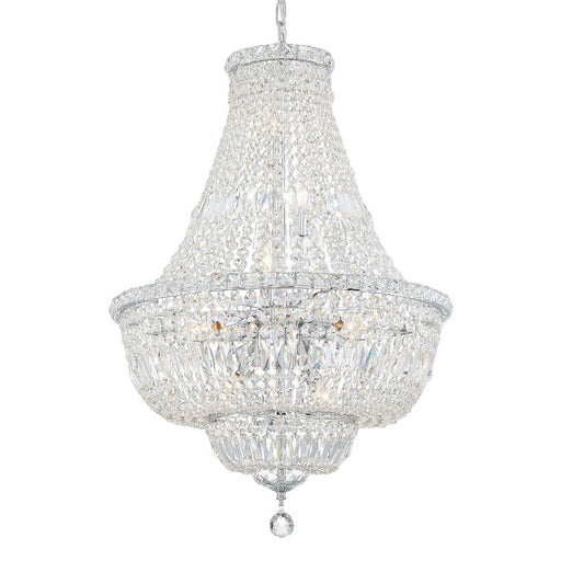 Crystorama Roslyn 9 Light Chandelier, Chrome - ROS-A1009-CH-CL-MWP