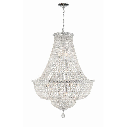 Crystorama Roslyn 15 Light Chandelier, Polished Chrome - ROS-A1015-CH-CL-MWP