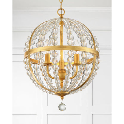 Roxy Chandelier, Antique Gold