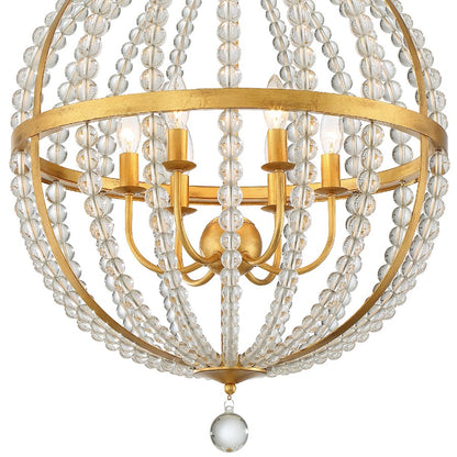 Roxy Chandelier, Antique Gold