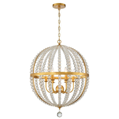 Roxy Chandelier, Antique Gold