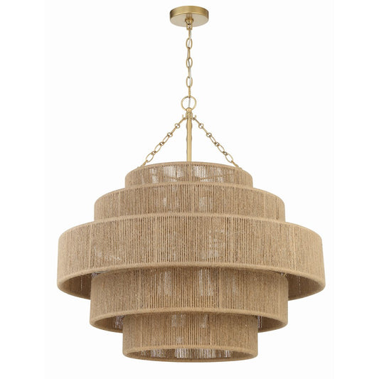 Crystorama Shyla 20 Light Chandelier, Soft Gold - SHY-10909-SG