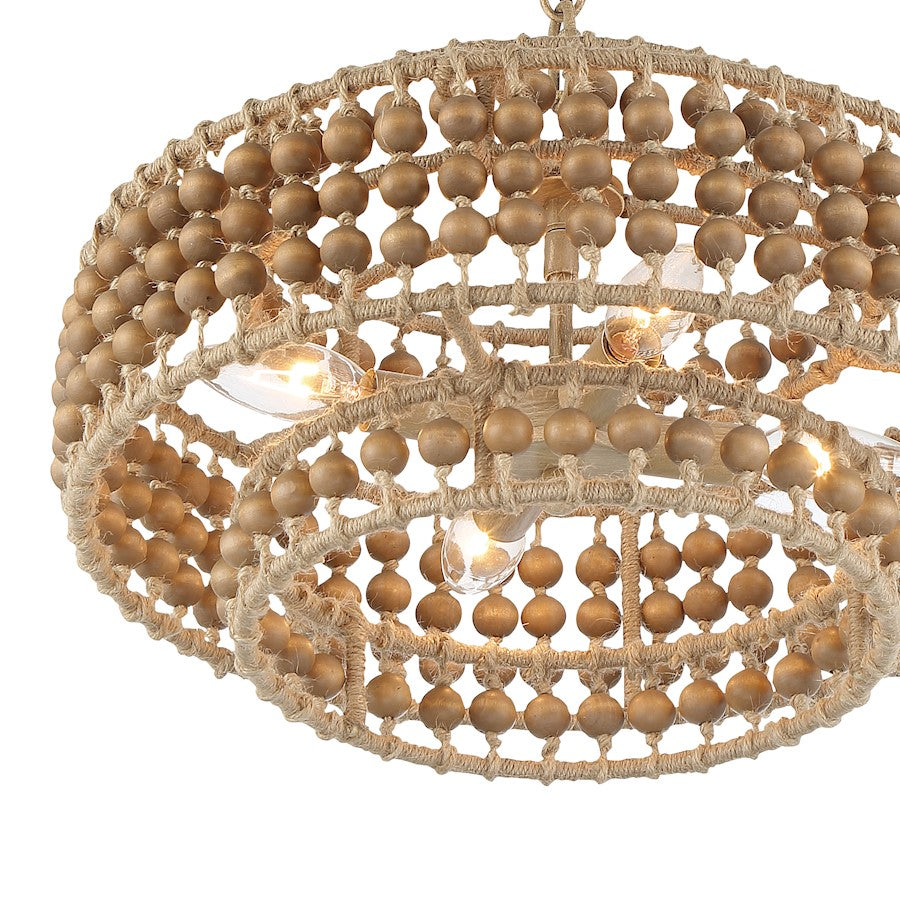 3 Light Chandelier, Burnished Silver