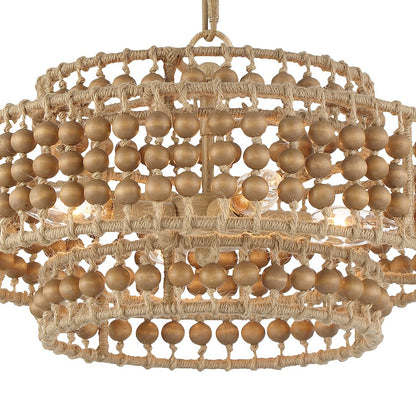 3 Light Chandelier, Burnished Silver