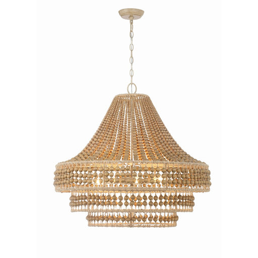 Crystorama Silas 8 Light Chandelier, Burnished Silver - SIL-B6008-BS