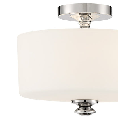 Crystorama Travis 9.25" 2 Light Ceiling Mount