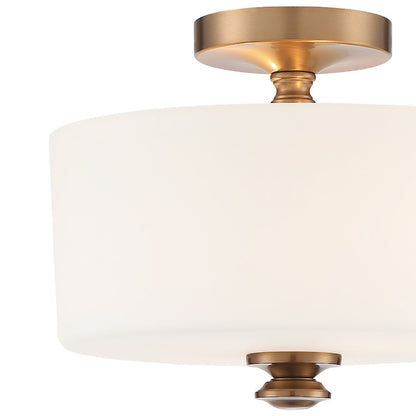 Crystorama Travis 9.25" 2 Light Ceiling Mount