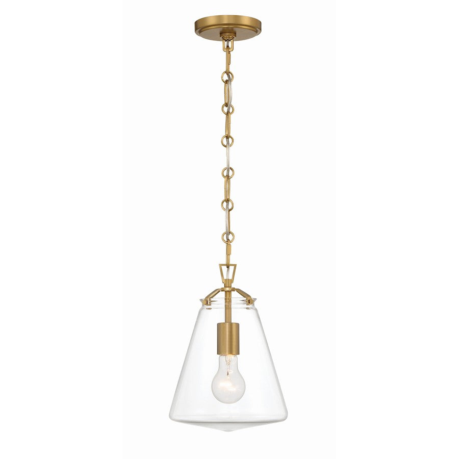 1 Light 11" Mini Pendant, Luxe Gold