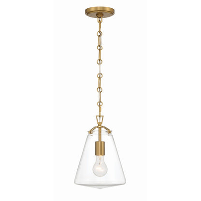 1 Light 11" Mini Pendant, Luxe Gold