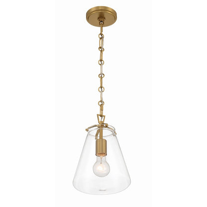 1 Light 11" Mini Pendant, Luxe Gold