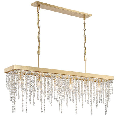 Crystorama Winham 6 Light Chandelier, Antique Gold - WIN-617-GA-CL-MWP