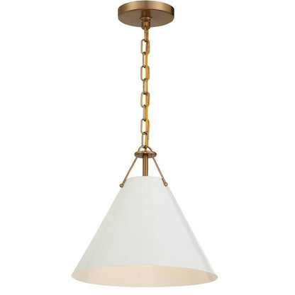 Crystorama Xavier 1 Light Pendant, Vibrant Gold - XAV-B8301-VG