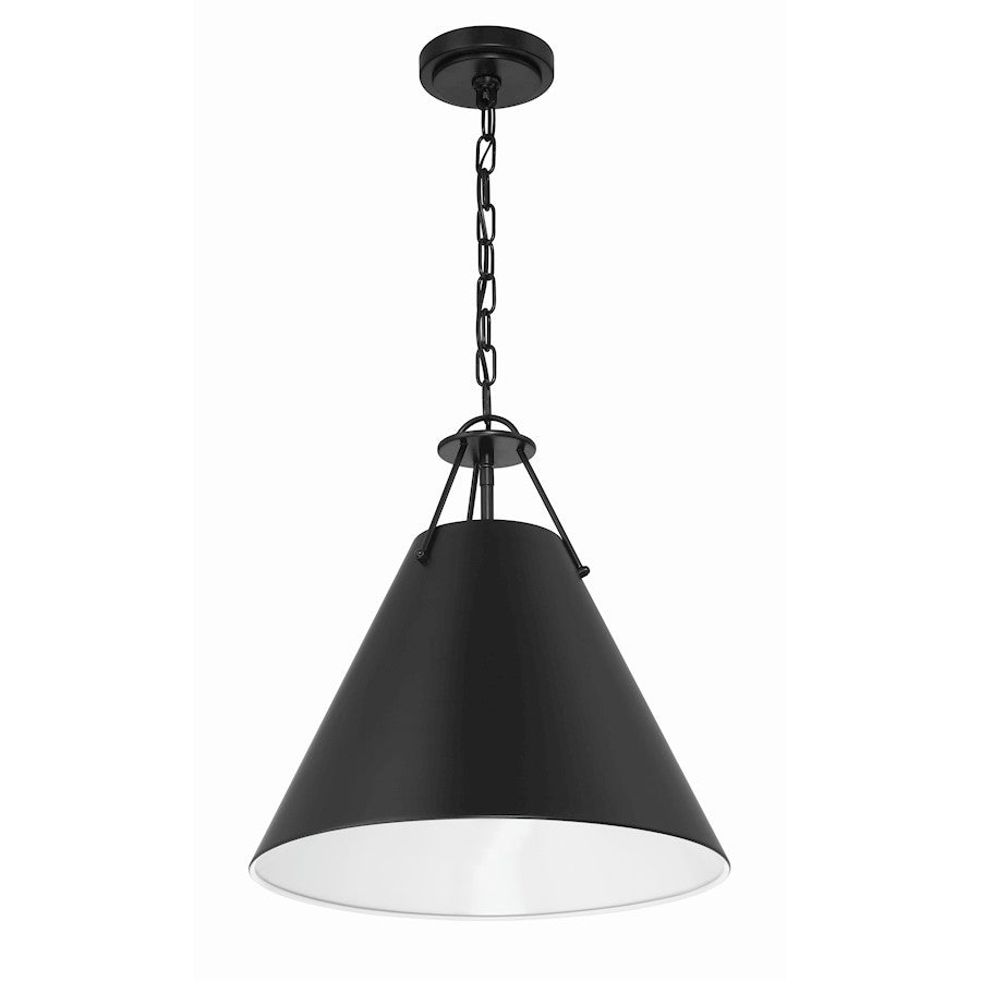 3 Light Pendant, Matte Black